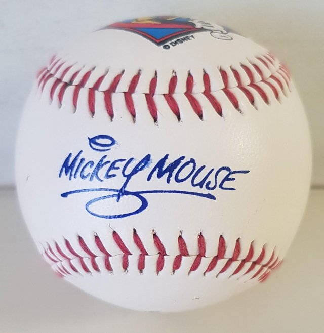 Image 2 of Disney Baseball Mickey Mouse & Character's Signatures