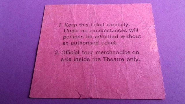 Image 2 of 1981 Saxon concert ticket stub.