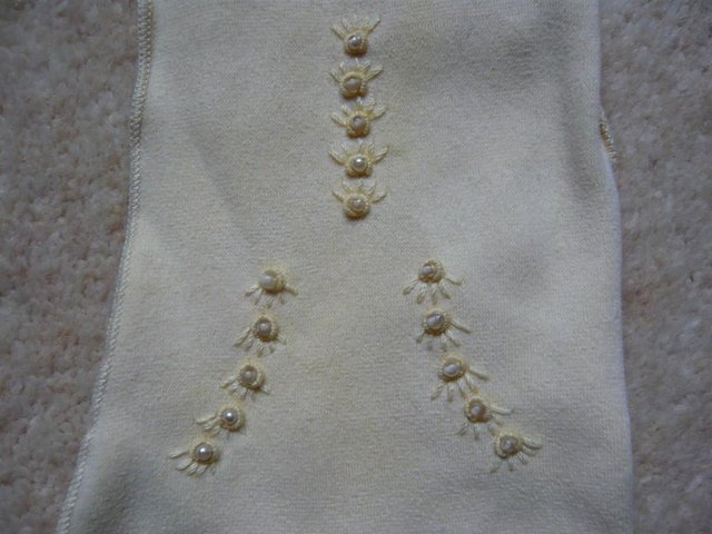 Image 2 of Vintage Simplex cotton beaded gloves