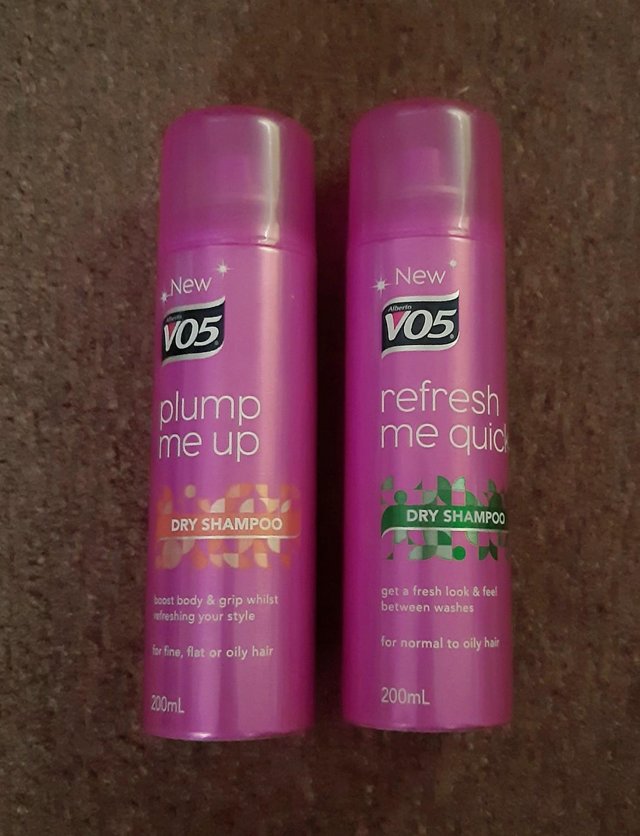 Preview of the first image of 2 Bottles Of V05 Dry Shampoo.
