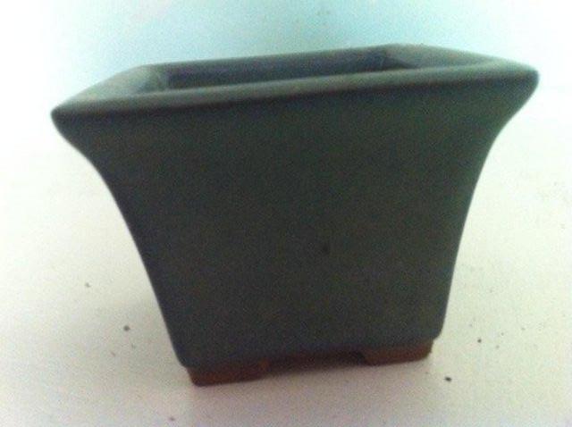 Preview of the first image of Green glazed bonsai pot (81).