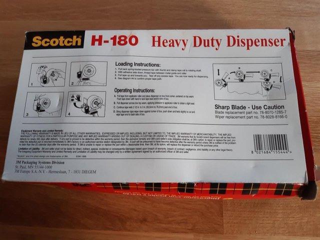 Image 7 of TAPE DISPENSER New Heavy Duty SCOTCH H180