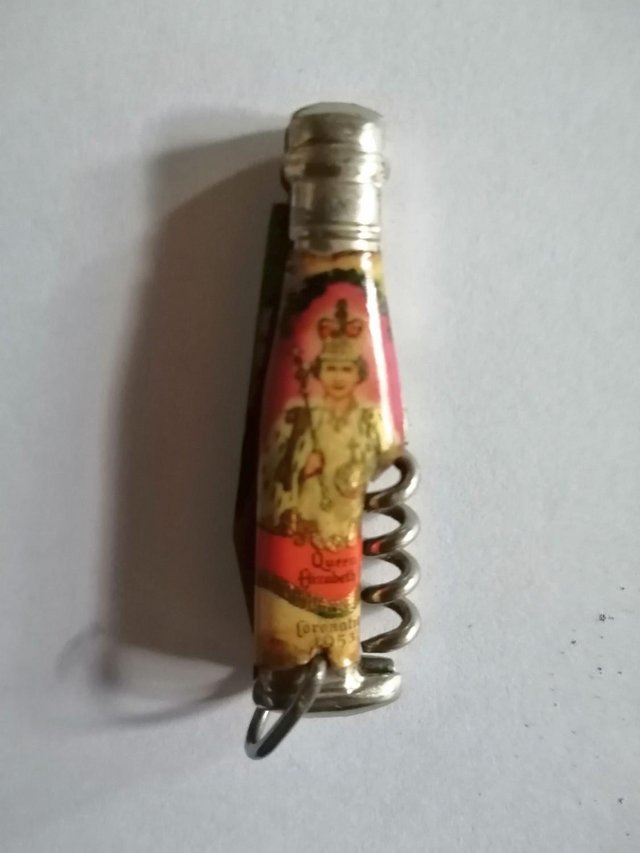 Image 2 of Vintage 1953 Queen Elizabeth II Coronation Penknife Corkscre