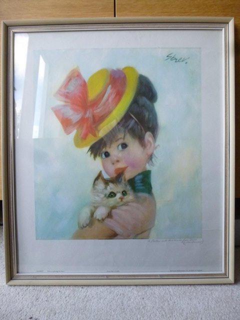 Preview of the first image of 1960's vintage signed print 'Harriet' by Strev.