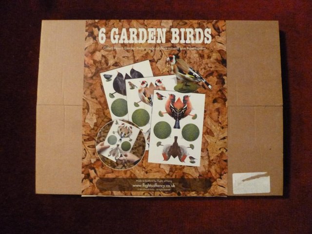 Image 2 of NEW 6 Garden Birds card craft kit