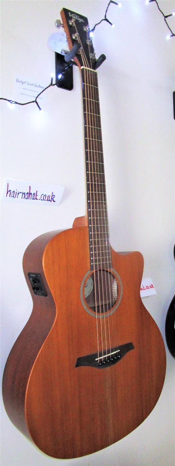 Preview of the first image of VINTAGE All Mahogony VE900 Elec/Acoustic Guitar vgc.