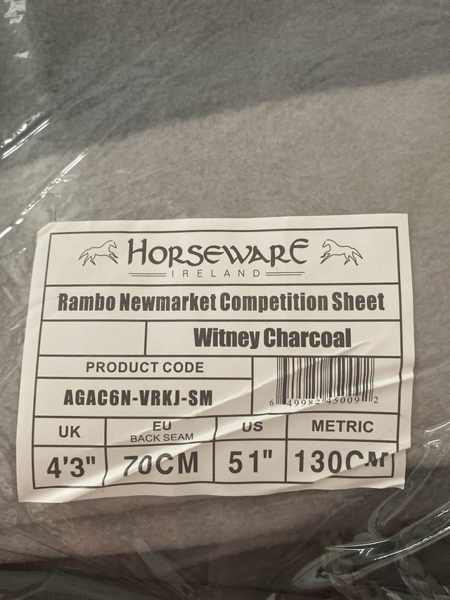 Image 3 of New Horseware Rambo Competition Sheet