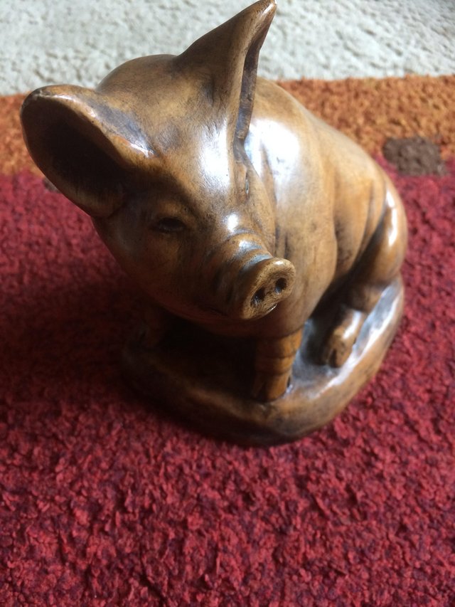 Preview of the first image of Distinctive, Distinguished ‘Wildlife Studio’ Stoneware Pig.