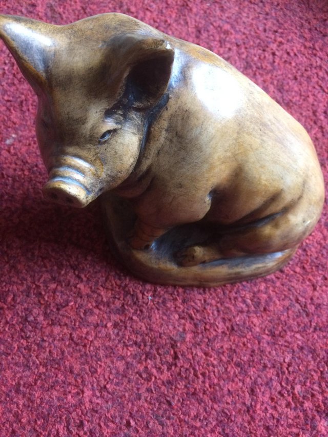 Image 2 of Distinctive, Distinguished ‘Wildlife Studio’ Stoneware Pig