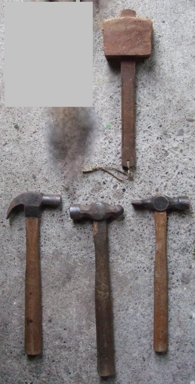 Preview of the first image of Assortment of Hammers and Wooden Mallet.