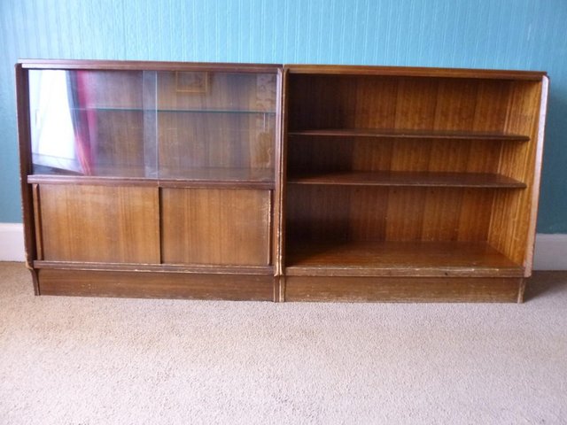 Preview of the first image of TWO VINTAGE G-PLAN BOOKCASES, E Gomm Ltd.
