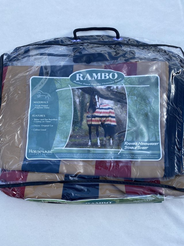 Preview of the first image of New Horseware Rambo Newmarket stable sheet rug.