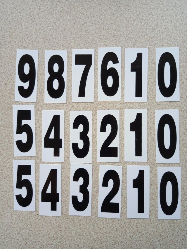 Preview of the first image of Bridle Number Holder with full set of Numbers.
