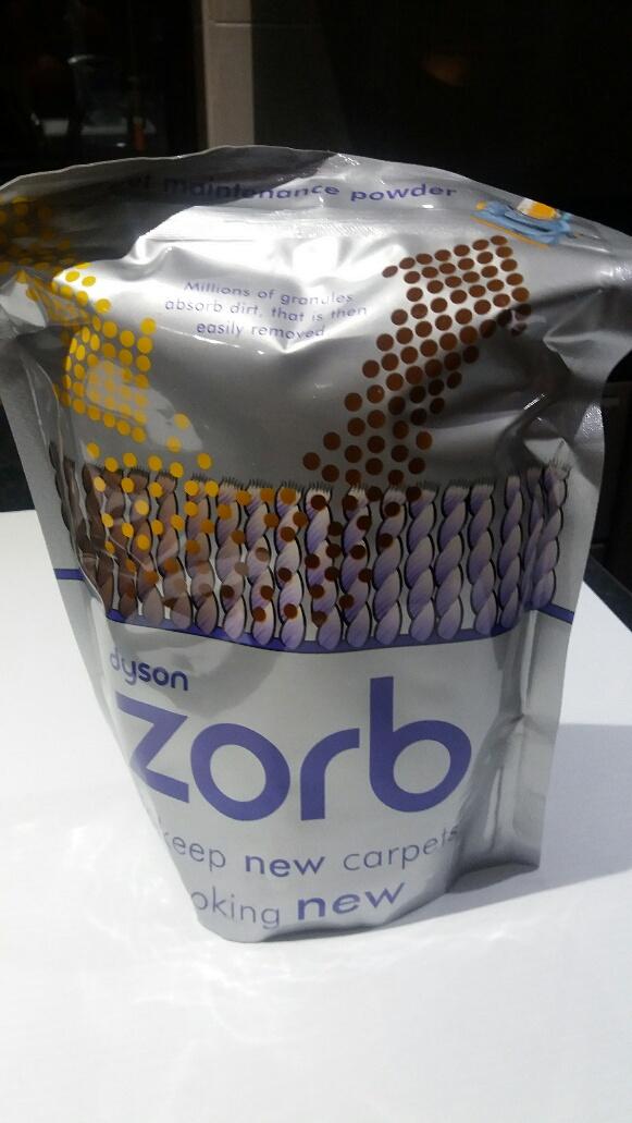 Preview of the first image of Dyson Zorb Carpet Dry Cleaning Powder.
