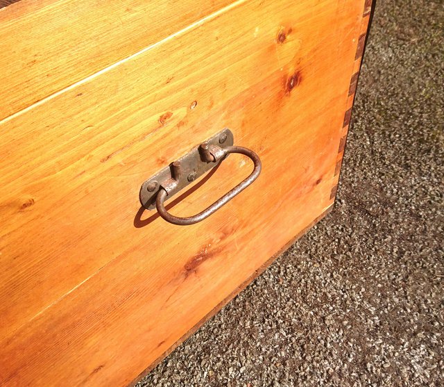 Image 2 of Vintage Pine Chest. Plenty Of Character!