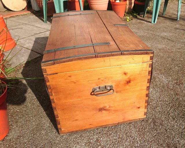 Image 11 of Vintage Pine Chest. Plenty Of Character!