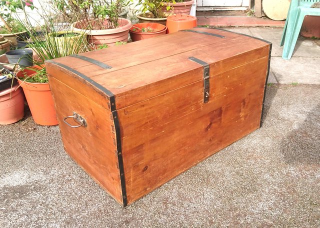 Image 13 of Vintage Pine Chest. Plenty Of Character!