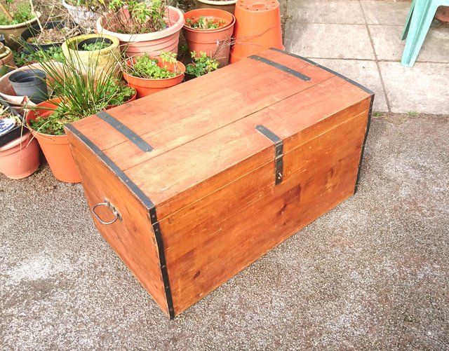 Image 15 of Vintage Pine Chest. Plenty Of Character!
