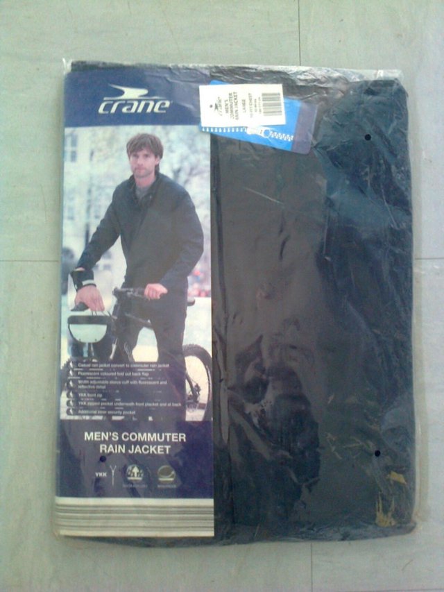 Preview of the first image of Jacket, New, Unopened, Men's Large, 42-44 inch chest, Crane.