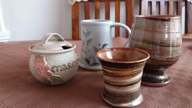 Preview of the first image of 4 ITEMS OF STUDIO POTTERY.