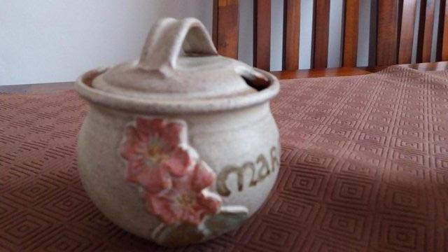 Preview of the first image of TERAGON POTTERY MARMALADE JAR.