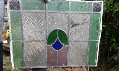 Preview of the first image of Original leaded stained glass panel.