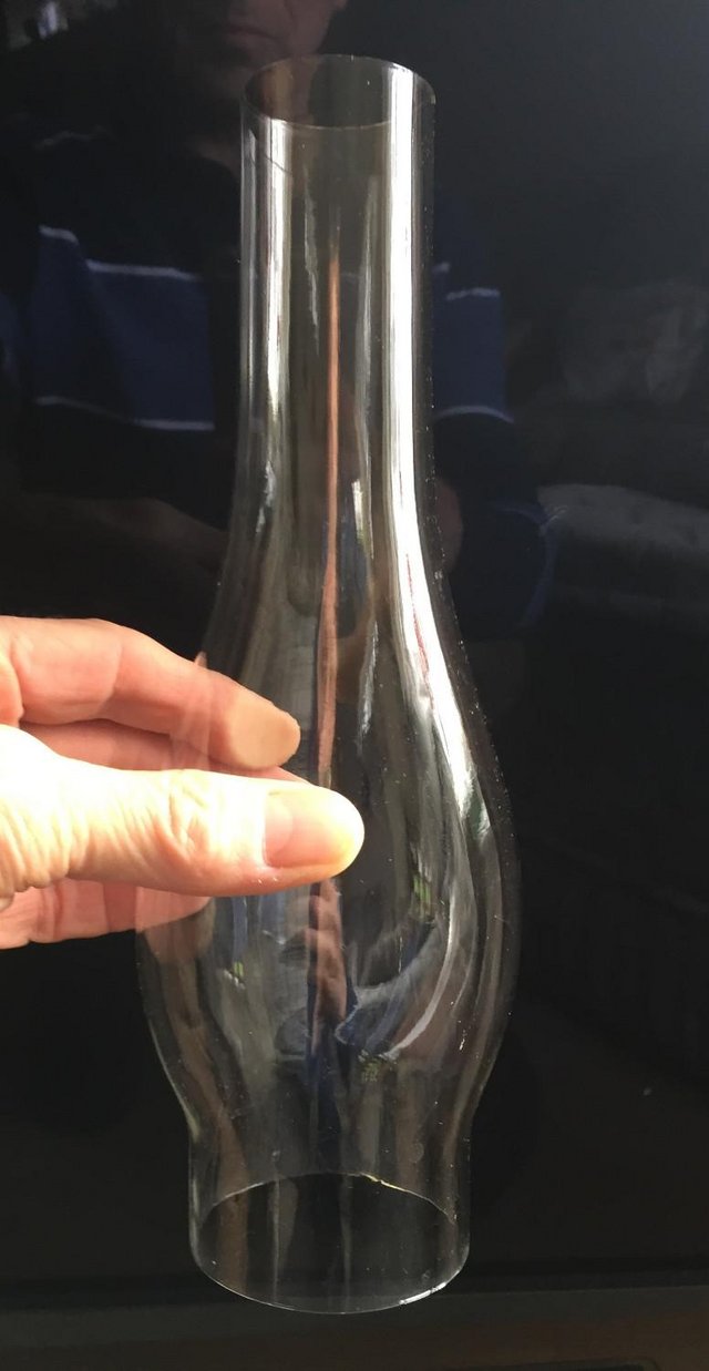 Preview of the first image of Vintage Aladdin heat resisting glass chimney.