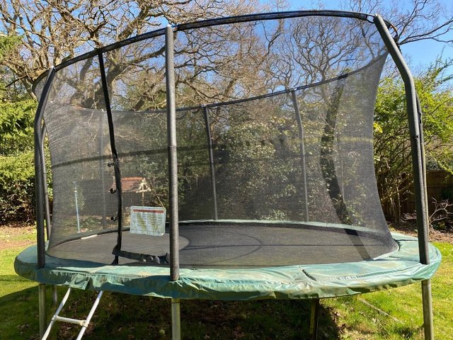 Preview of the first image of Jumpking Oval Pod Trampoline Net 10x15.