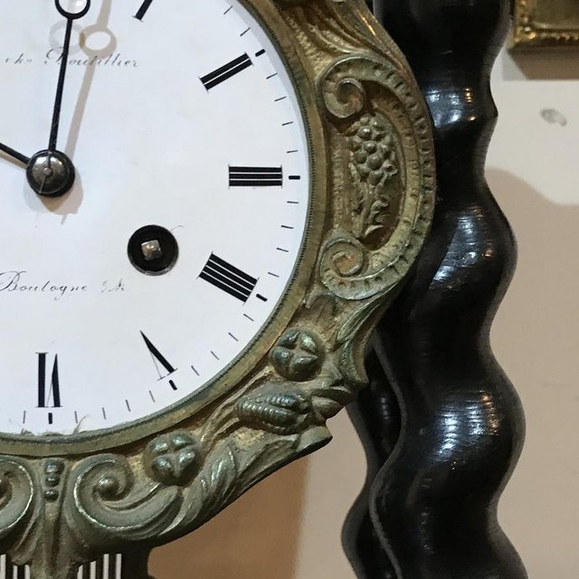 Image 6 of French Portico clock under glass dome