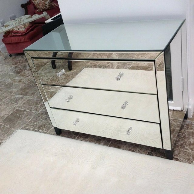 Preview of the first image of John Lewis Astoria Chest Of Drawers Mirror H81 x W100 x D53.