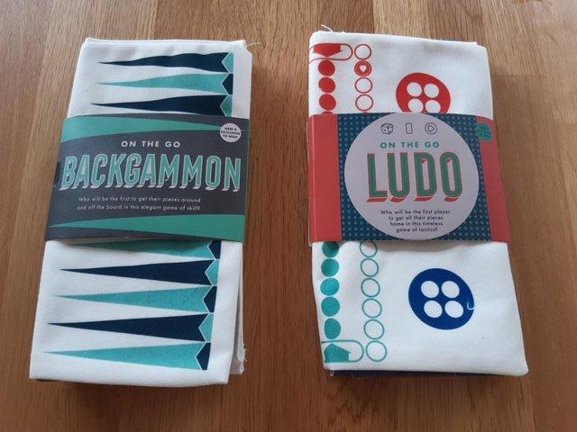 Preview of the first image of 2 TRAVEL GAMES BACKGAMMON & LUDO.