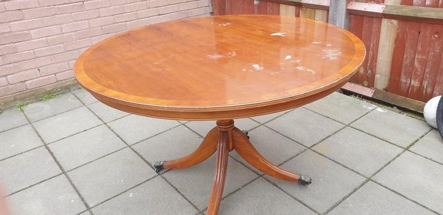 Preview of the first image of Regency style dining table 1950's.