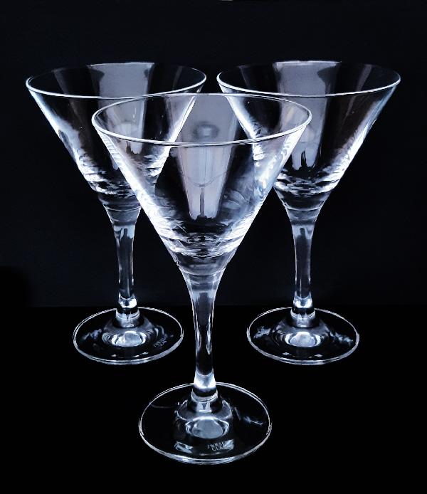 Preview of the first image of Set Of 3 Martini Glasses.