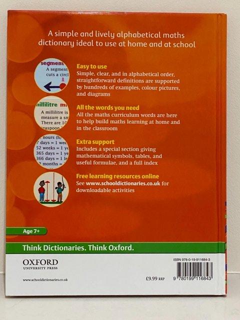 Image 4 of OXFORD PRIMARY MATHS DICTIONARY - PETER PATILLA. AGE 7+.BNEW