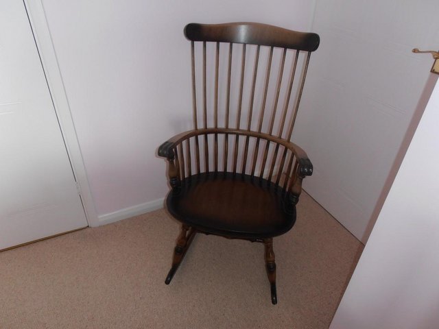 Image 2 of Reproduction Traditional Stick Back Rocking Chair!