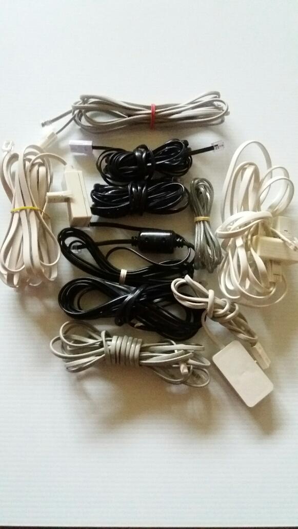 Preview of the first image of ASSORTMENT OF 10 TELEPHONE LEADS.