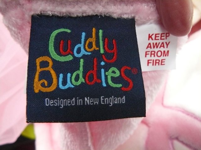 Image 3 of Cuddly Buddies pink & cream Soft Cosy Ballerina Footie Throw