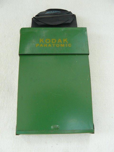 Preview of the first image of 1920s Kodak Panatomic metal film sheet pack holder & sheets.