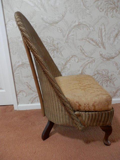 Image 2 of Lloyd Loom Chair-Gold Upholstery
