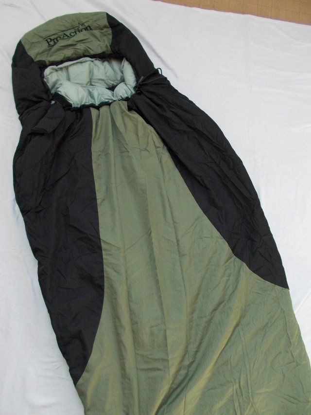 Preview of the first image of Proaction sleeping bag & compression sack never been used.