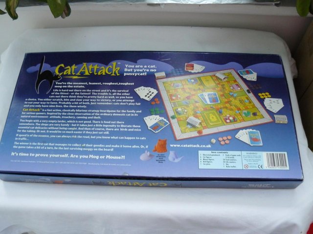 Image 4 of 2001 Cat Attack strategy family board game. 2-6 players