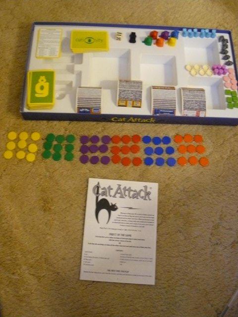 Image 8 of 2001 Cat Attack strategy family board game. 2-6 players