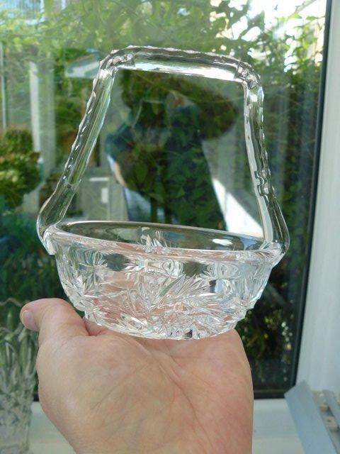Image 2 of Vintage cut glass candy/posy basket The Royal Collection