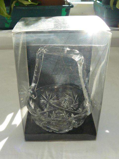 Image 3 of Vintage cut glass candy/posy basket The Royal Collection