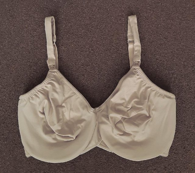 Preview of the first image of Ladies nude coloured bra By Fancy Me - Size 36G   BX28.