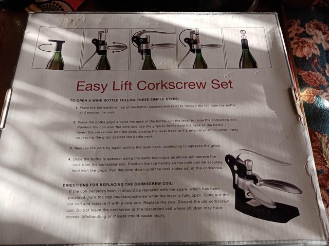 Preview of the first image of Easy lift cork screw set, brand new..