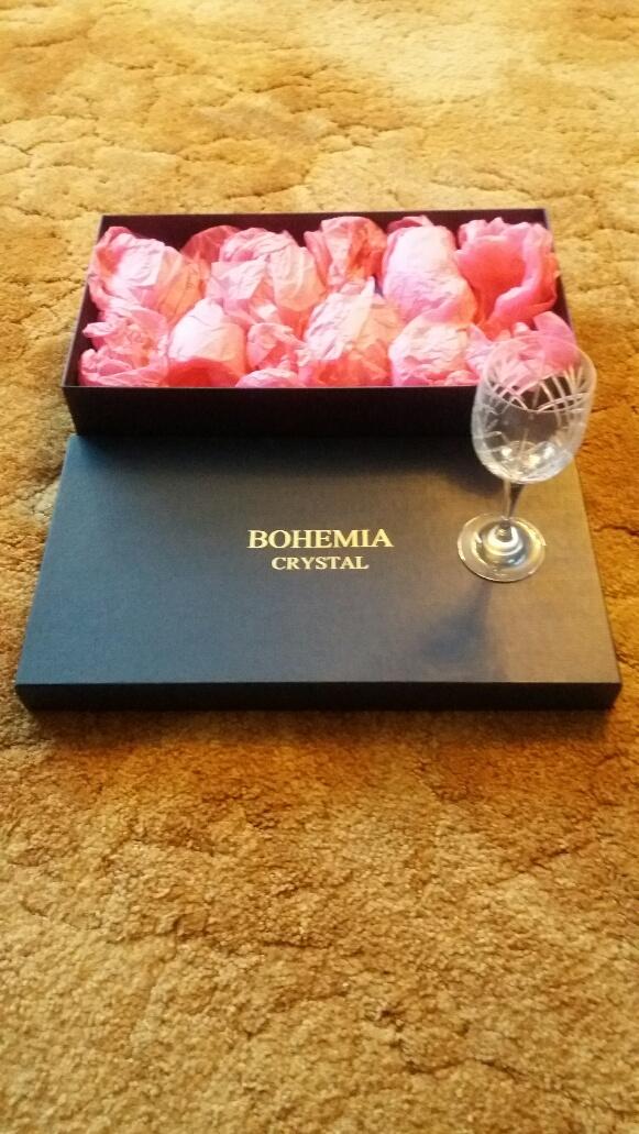 Preview of the first image of NEW SET OF 6 BOHEMIA CRYSTAL GLASSES IN BOX.