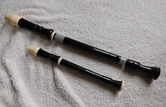 Preview of the first image of Vintage Recorders - Aulos Descant and Treble.