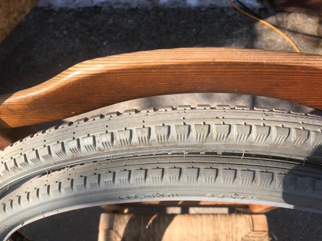 Preview of the first image of Used wheel chair tyres and one inner tube.