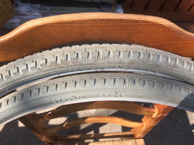 Image 3 of Used wheel chair tyres and one inner tube